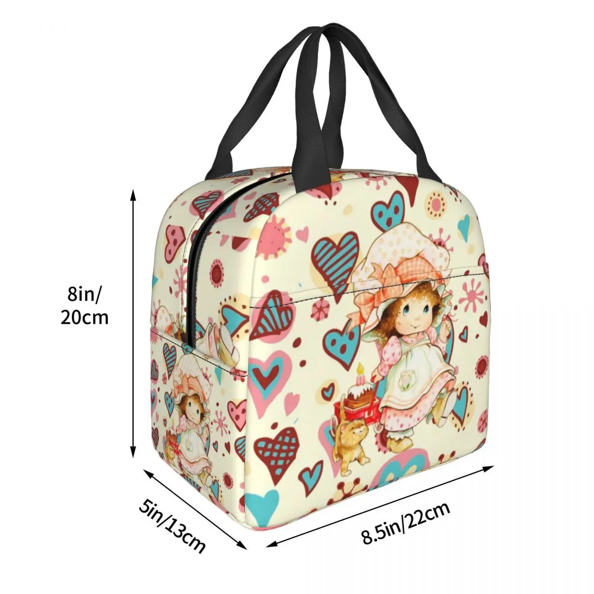 Custom Cartoon Animation Sarah Kay Insulated Lunch Tote Bag for Women Resuable Thermal Cooler Bento Box Outdoor Camping Travel