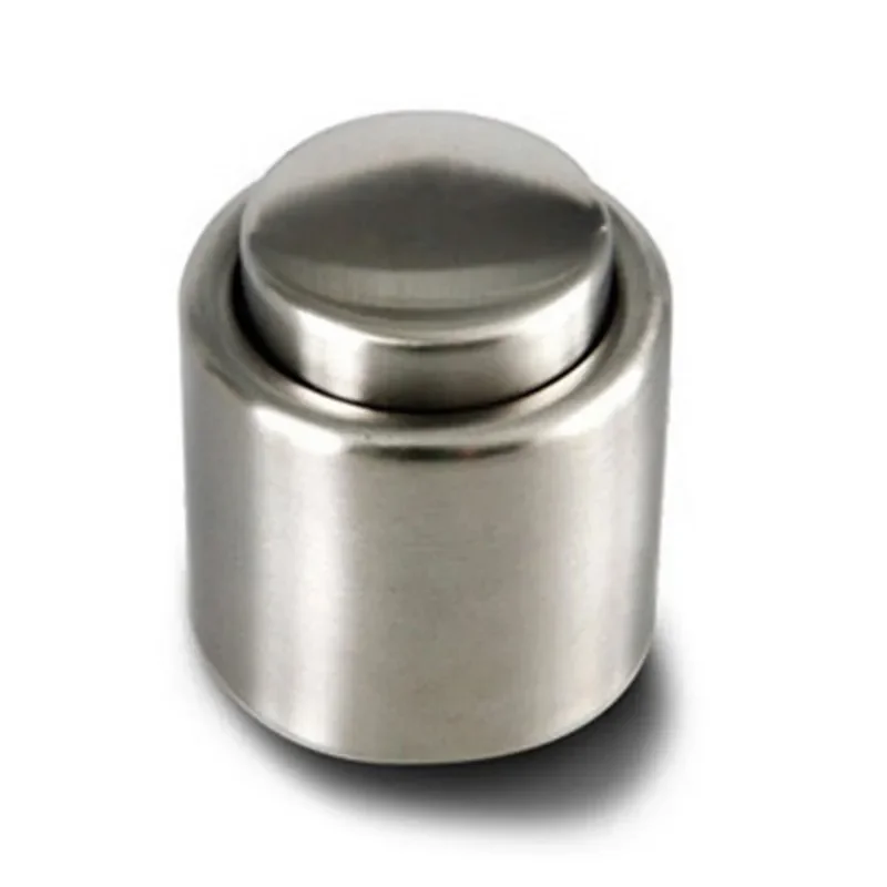 2PCS Stainless Steel Wine Bottle Stopper Vacuum Red Wine Cap Sealer Fresh Keeper Bar Tools Bottle Cover Kitchen Accessories
