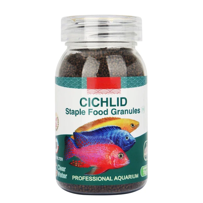 100ml 70g Scientific Proportioning Staple Food Granules Cichlid Fish Food Contains Allicin