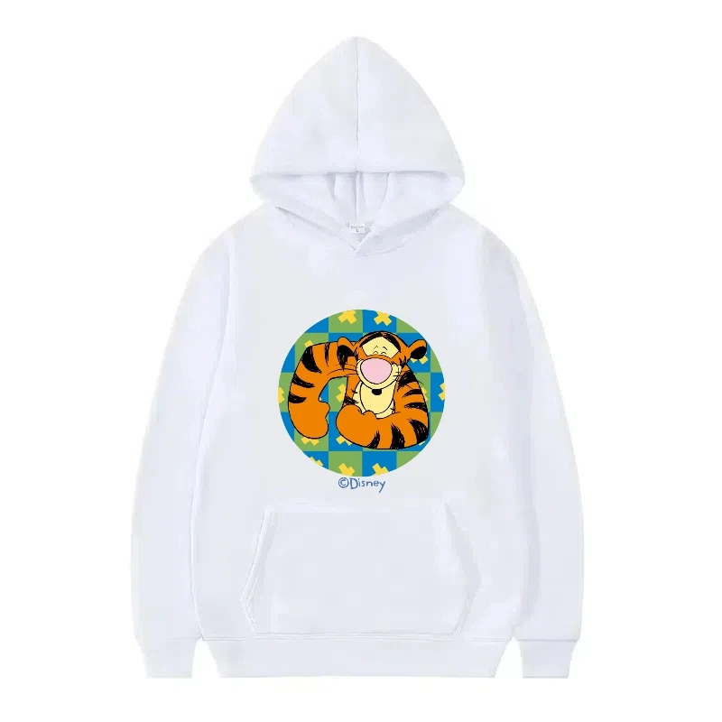 ديزني بوه الدب Eeyore نمط امرأة موضة فضفاضة رمادي الشتاء بلايز الملابس البلوفرات السيدات رخيصة Y2k هوديس الرجال بلوزات #2