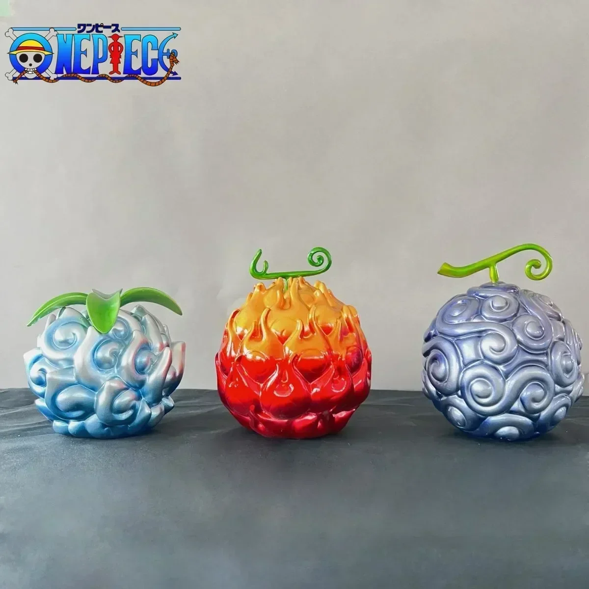 One Piece Devil Fruit Luffy Rubber Shaoshao Anime Figures Model Ornaments Resin Desktop Decoration Color Box Toys Gifts