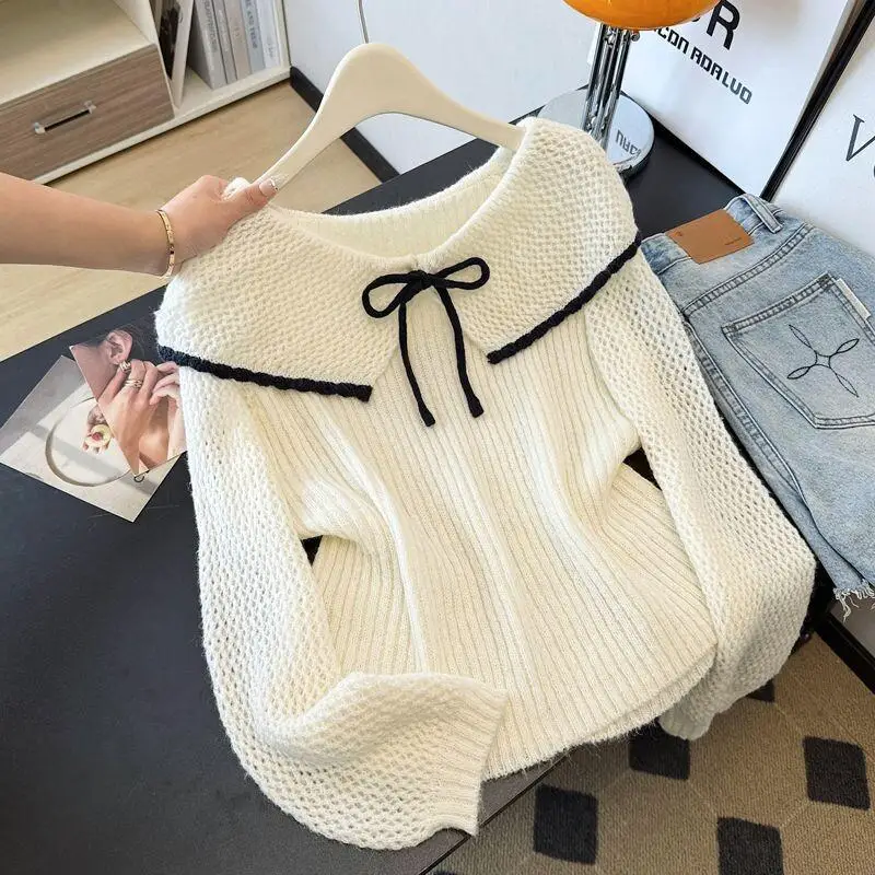 

Women's Sweater Outdoor Daily Wear Soft Knit Plus Size For Women Early Autumn 2025 Beautiful New Korean version outerwear tops