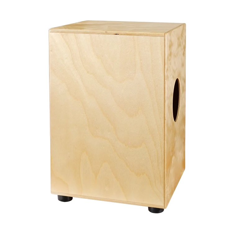 GECKO CL10EN Cajon Box Drum Wholesale Price Natural Ebony Playing Surface Birch Percussion Steel String Cajon Box Drum