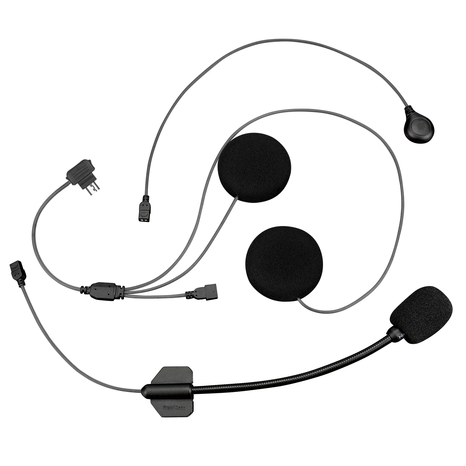 FreedConn CE FCC D7 Hi-Res Music 5 Pin Socket Kit Micro Speaker Headset Motocicletas Accesorios for Motorcycle Helmet Intercom