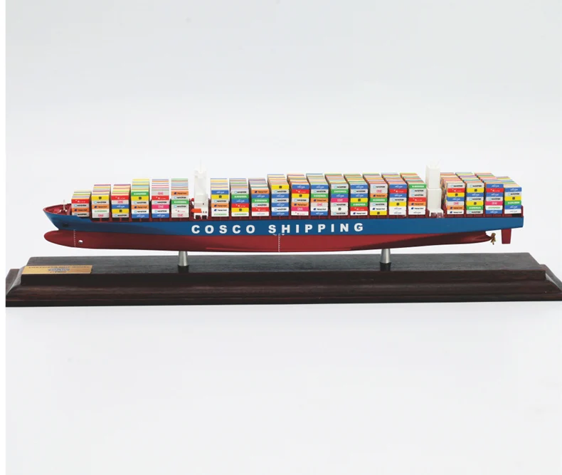 1:1000 Scale 35cm COSCO One Container Ship Model Shipping Company Gift Boys