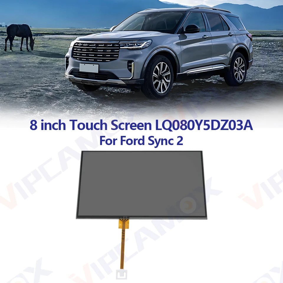 

8" Touch Screen Glass Digiziter Panel for Ford 2011-2015 Lincoln MKX SYNC 2 LQ080Y5DZ03A LQ080Y5DZ30A LT080CA3800 LTA080TB0YGF