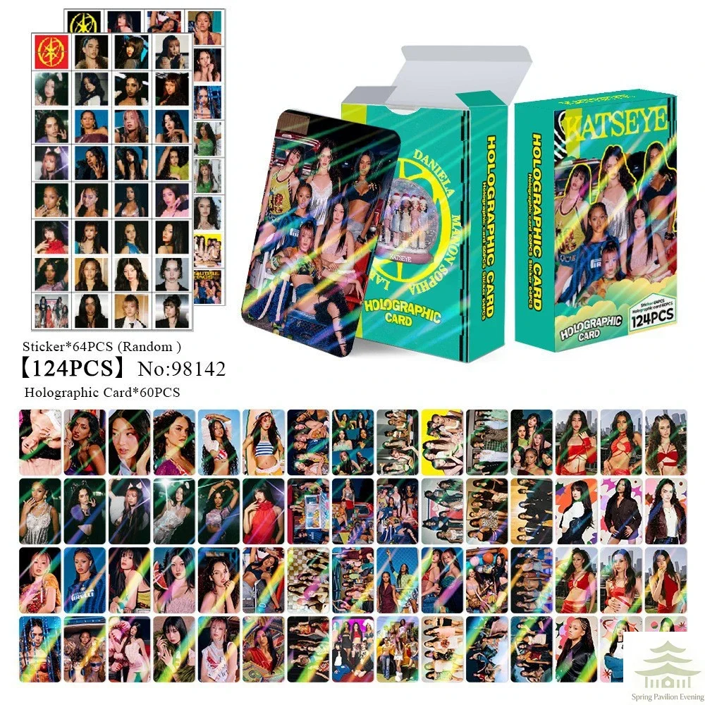 124Pcs/Set Kpop Idol KATSEYE New Album Laser HD Printd Lomo Cards MANON SOPHIA DANIELA LARA MEGAN Photocards Sticker Fans Gifts image 2