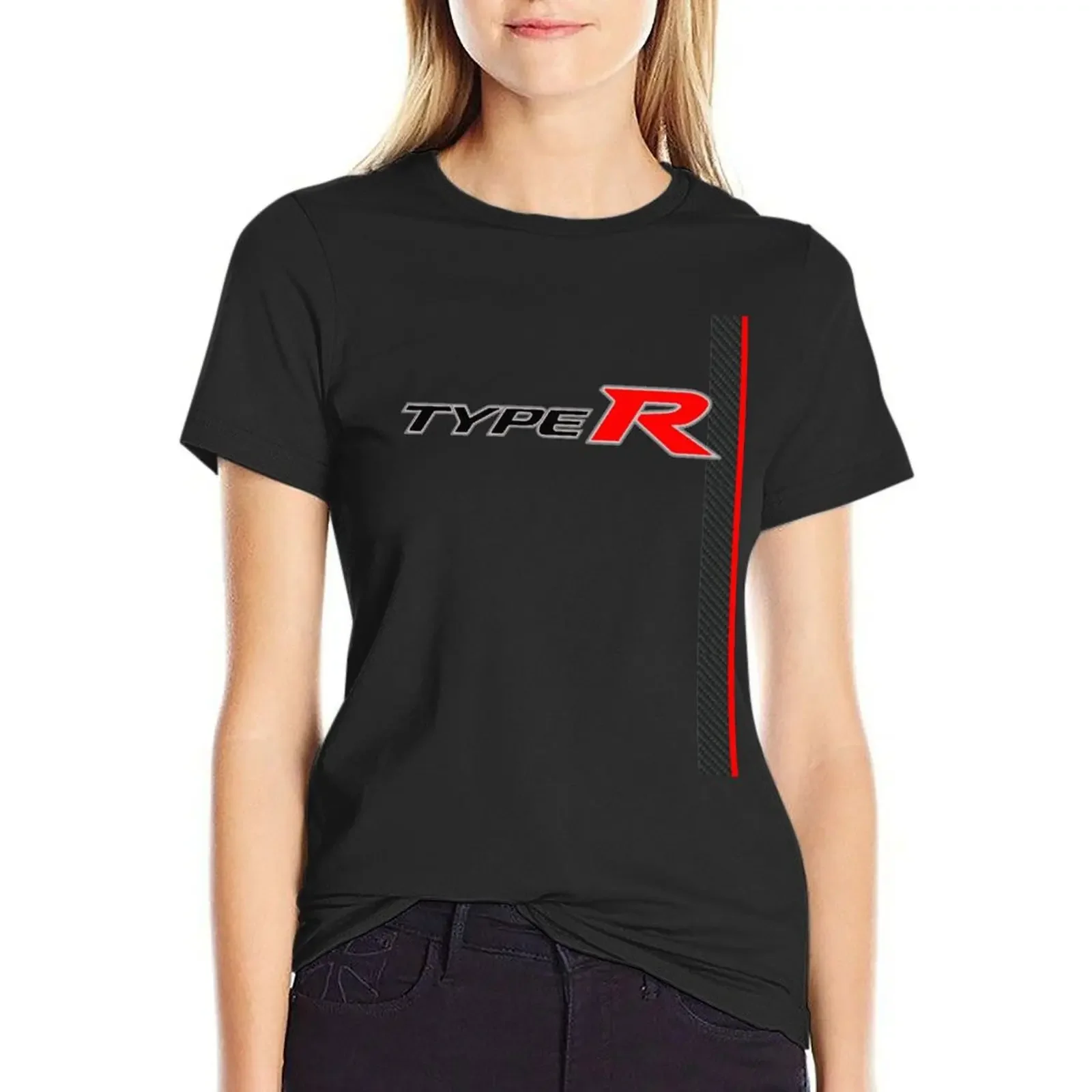 

Carbon TYPE R RACING STRIPE T-Shirt customs design your own Blouse shirts graphic tees western t shirts for Women