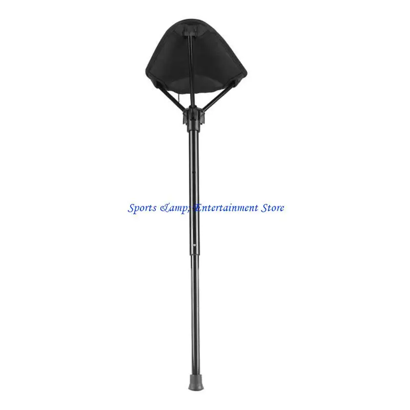 G7NF Verstellbarer Teleskop-Klapphocker, tragbarer einbeiniger Hochstuhl, hoher Slacker-Stuhl für Outdoor-Camping-Spaziergänge – Detail 2