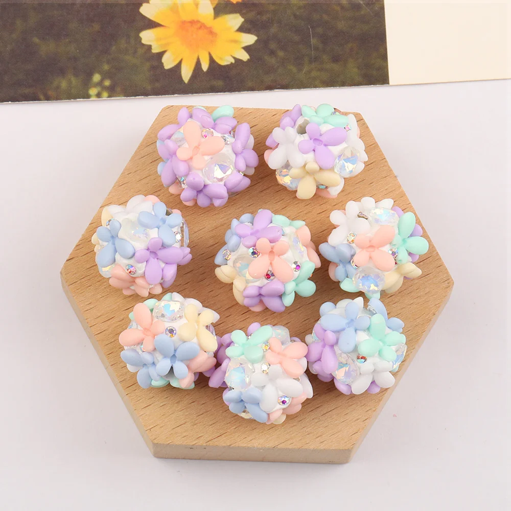 

Cordial Design 50Pcs 20*20MM DIY Fancy Bead/Round Shape/Polymer Clay/Hand Made/Flower Bead/Jewelry Findings & Components #16743