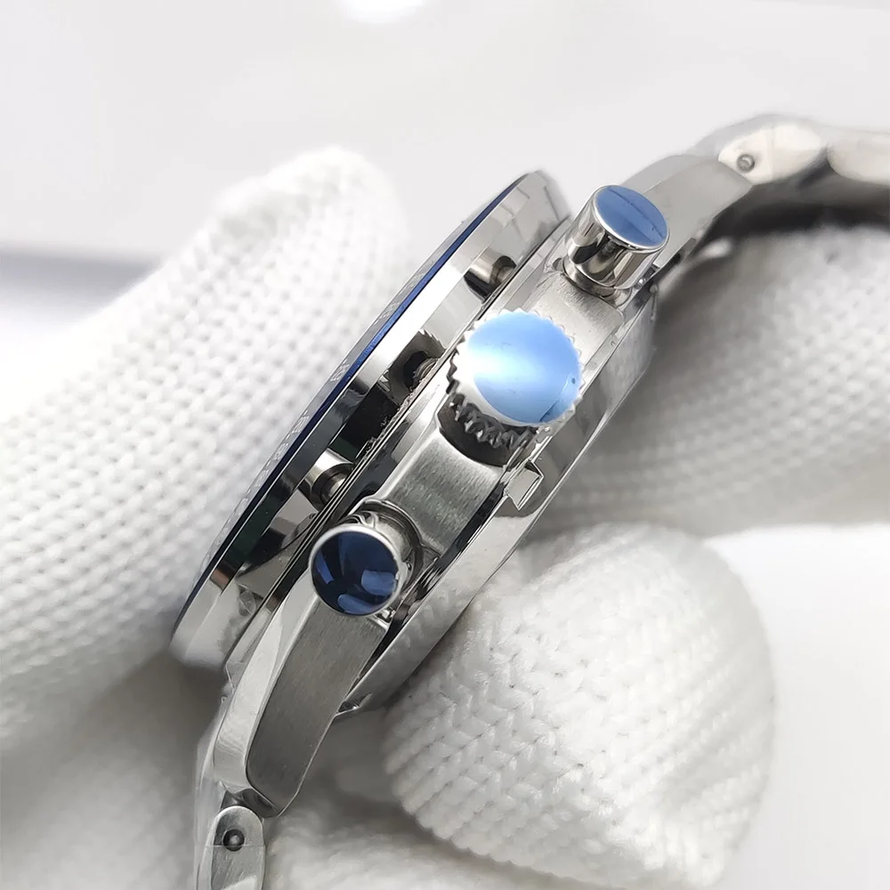 PARNSRPE nouveau 2025 Sport 40mm chronographe multifonction montre à Quartz VK63 chronographe mouvement étanche lumineux Date montre