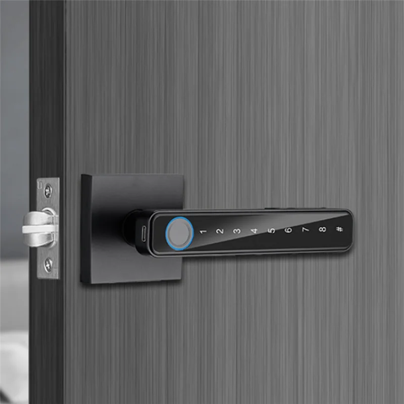 Le migliori offerte Maniglia per porta senza chiave con 4 modi per sbloccare, per maniglia per porta di stoccaggio per ufficio, camera da letto, casa