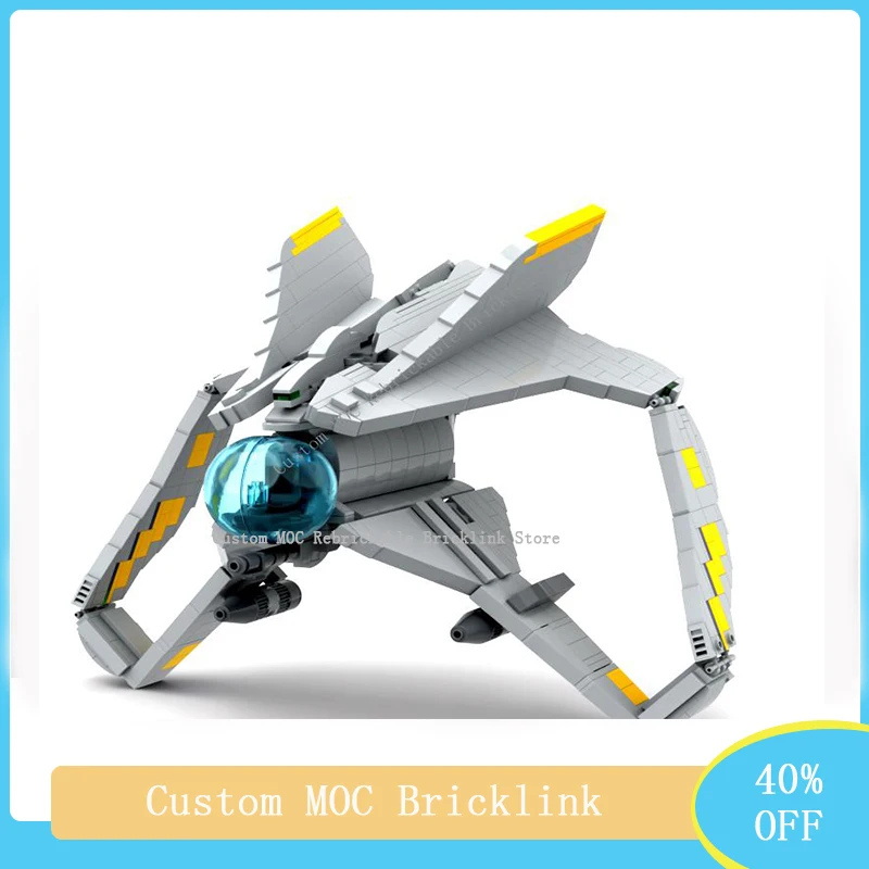 Bricklink MOC Space War Weapon Umbaran Starfighter Building Blocks Children\'s Educational Toy Birthday Gift