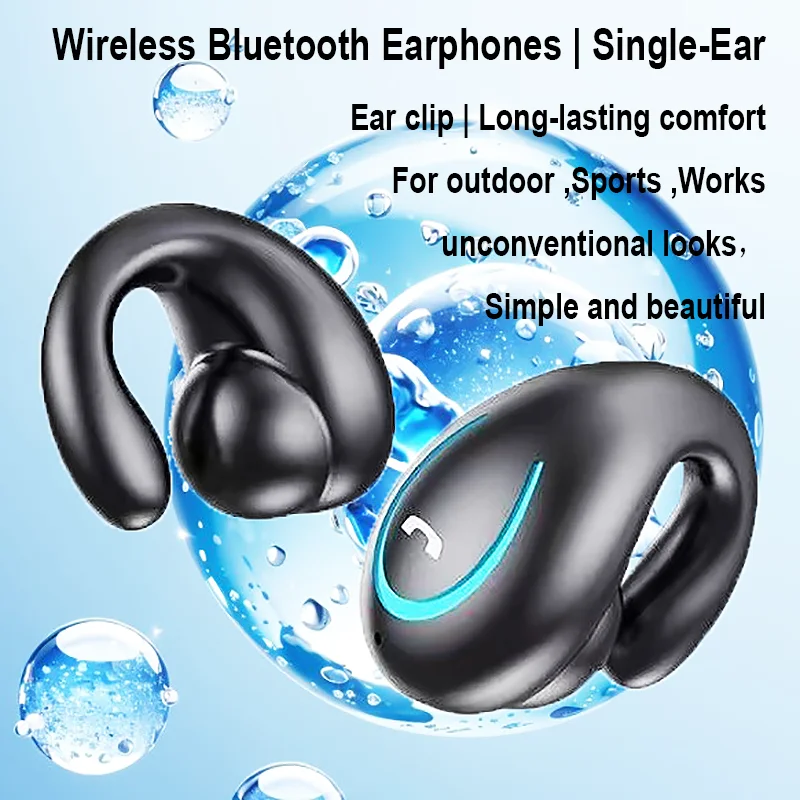 

Wireless Earphone Bluetooth Headphone With Mic clip-ear air-conduction Earphones HD-Call HiFi Sport Outdoor Earbuds For Xiaomi