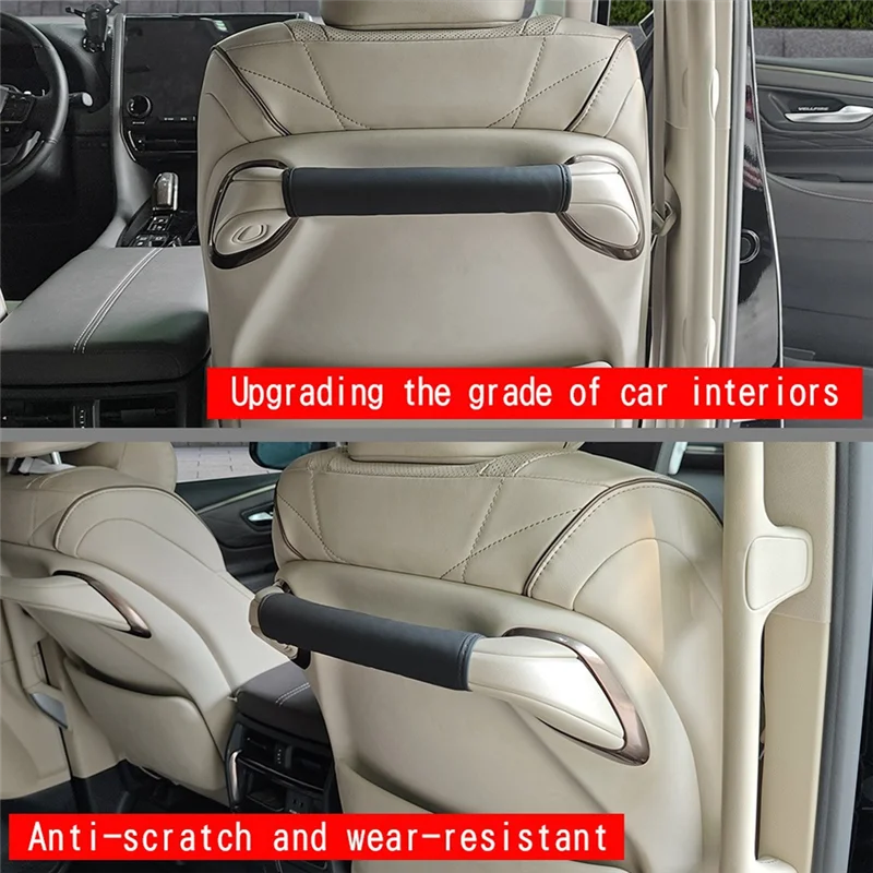 

Car Front Seat Back Armrest Leather Protection Pads With Sponge For Toyota ALPHARD/VELLFIRE 40 Series 2023+-M53K