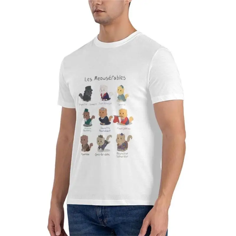 Cute Les Miserables Cat Pun (Les Meowserables) Premium T-Shirt plain t-shirt t-shirt