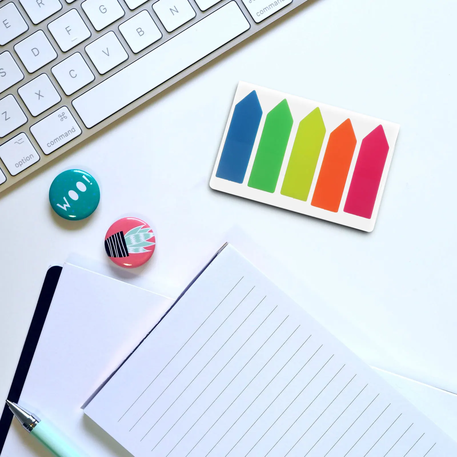 

10 Sets Colorful Sticky Memo Notes Flags Index Tabs Adhesive Stickers For Office Supplies Bookmark Classification Label Memo