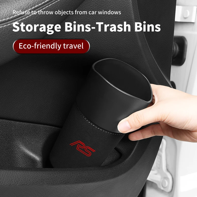 Mini Car Door Organizer Suede Center Console Trash Can For Audi RS5 RS6 RS7 S7 S8 QS5 S3 S4 Q2 Q3 Q5 Q7 Q8 A1 A3 A4 A5 A6 A7 A8