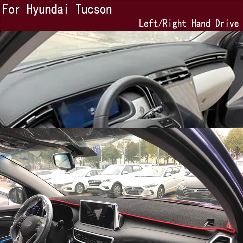 

For 2004-2024 Hyundai Tucson L TL Ix35 Dashmat Anti-Slip Dash mat Dashboard Cover Instrument Panel Sunscreen Pad Ornaments