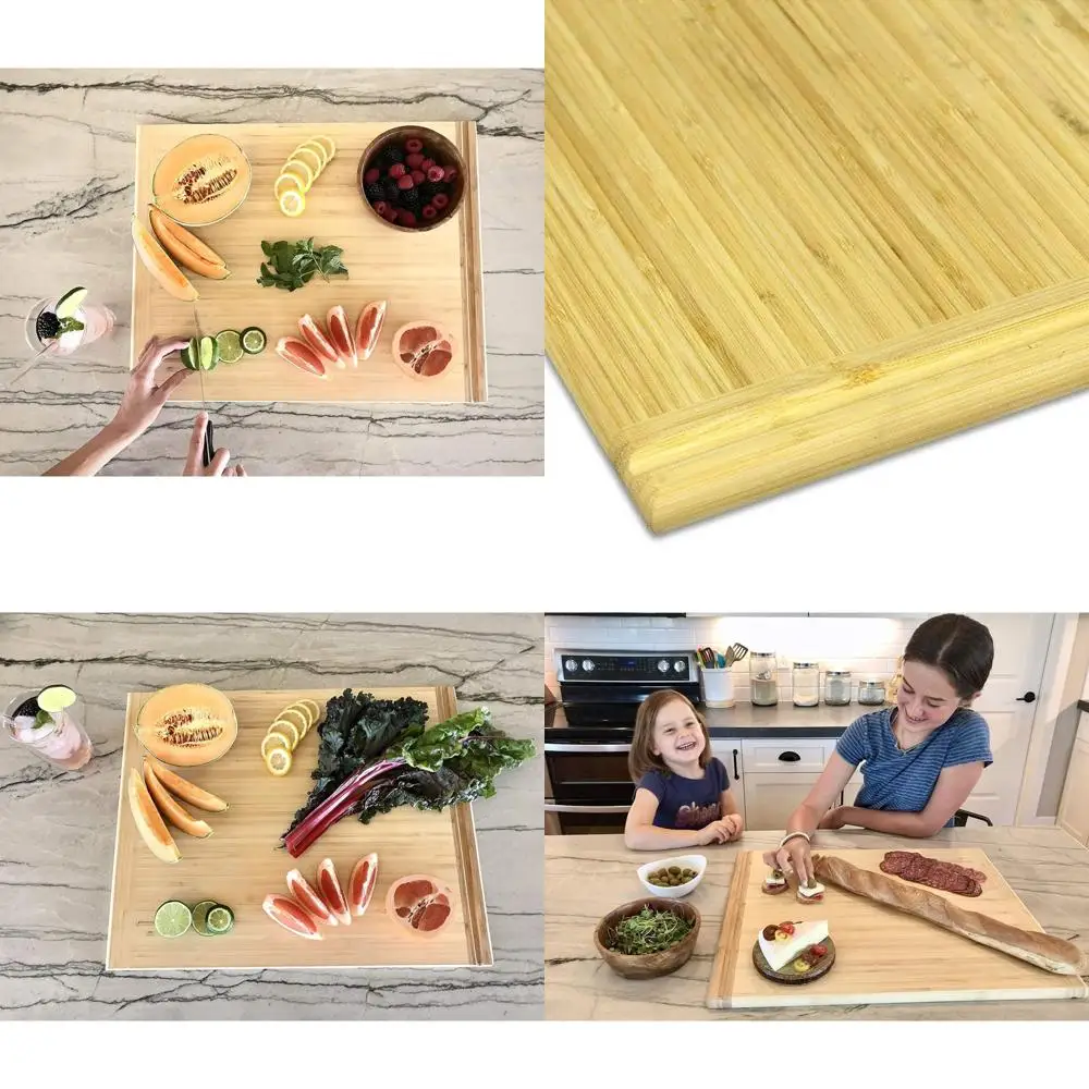 

Универсальная разделочная доска из бамбука — 8 размеров для стандартных слотов, 17,75 Вт x 22D x 3/4H