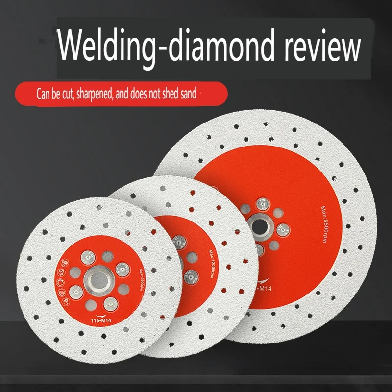 M14 Diamond Saw Blade Brazed Double Sided Mantis Grinding Blade Make Marble Tile Stone Cutting Easier