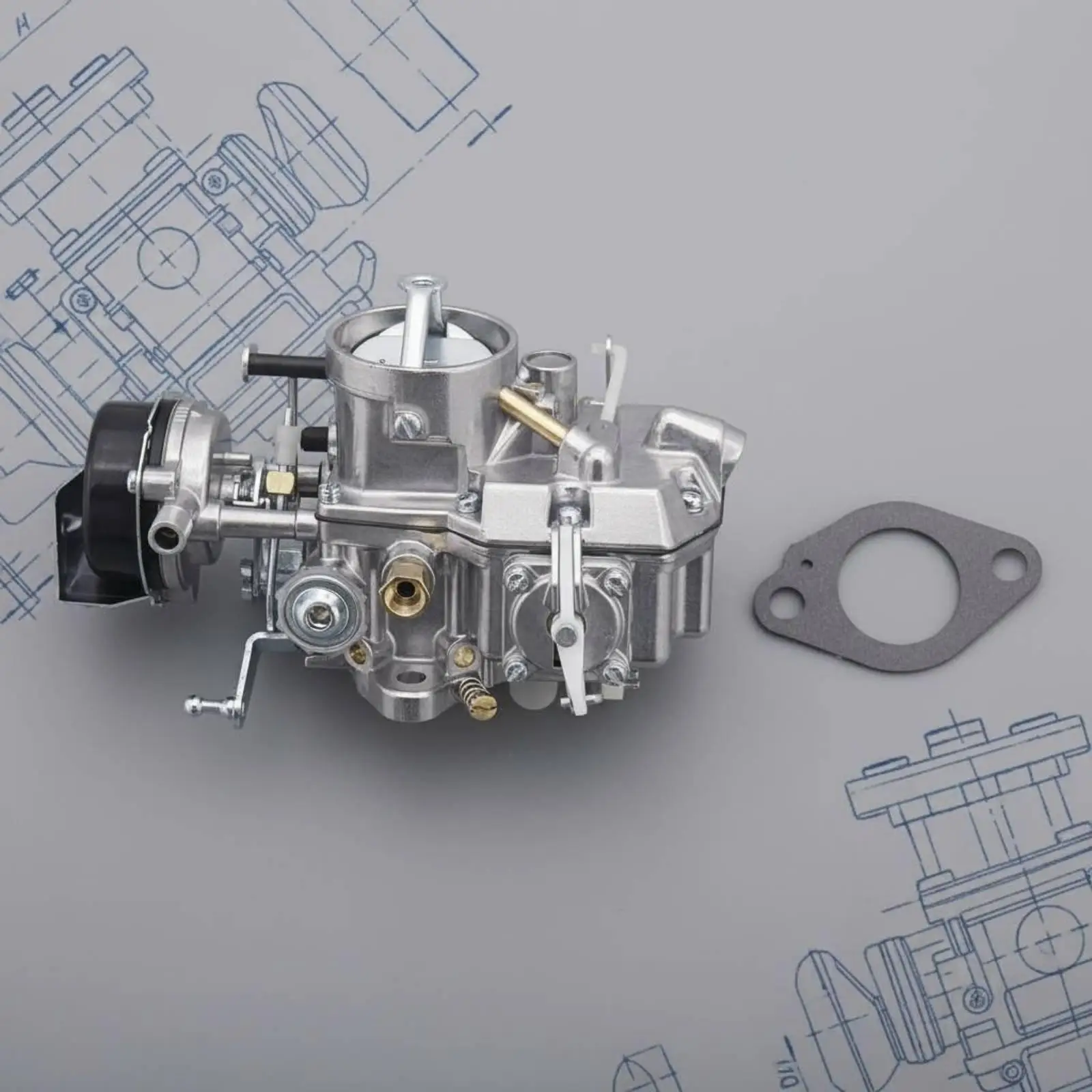 Aluminum Alloy Carburetor for Ford 1100 Single Barrel 1963-1969 Mustang Falcon 6 Cylinder Engine with Gasket Classic Car