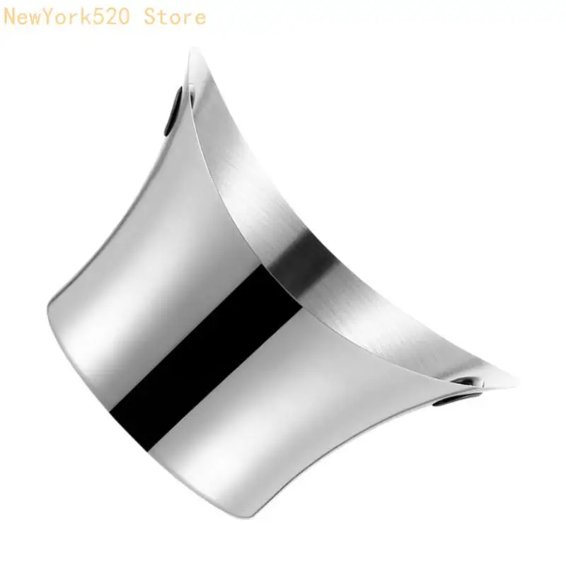 

N84C Elegant Stainless Ice Bucket with Handle Large Ingot Ice Pail Container