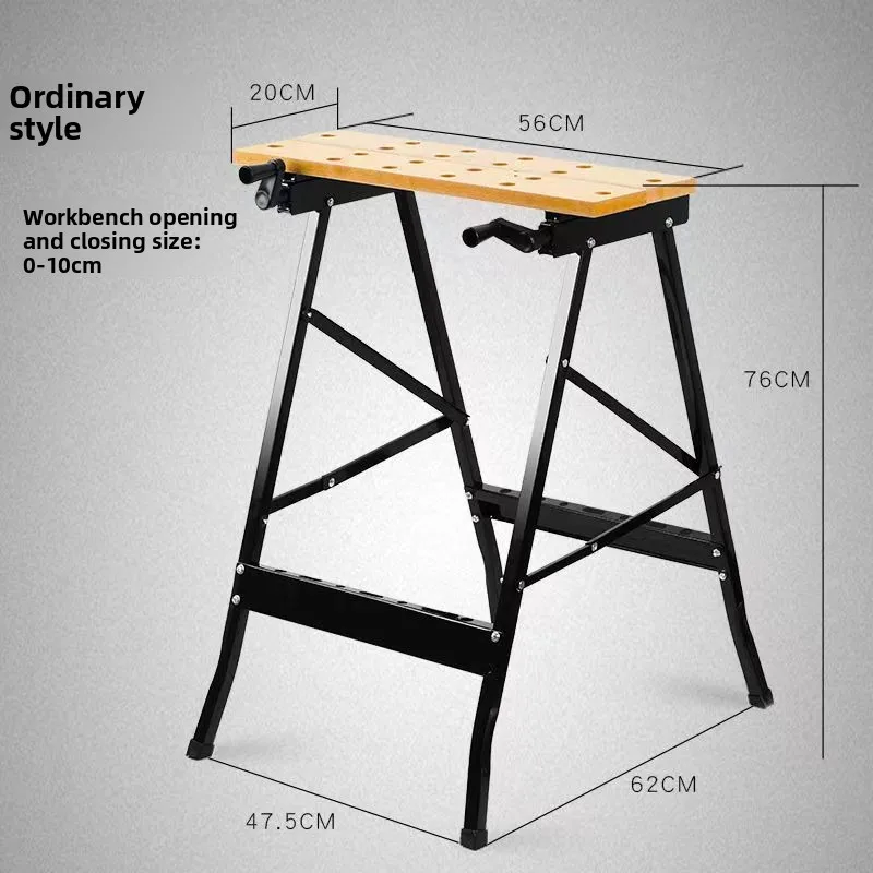 

Multi-Functional Fold & Flip Woodworking Workbench Station - Convertible Saw Table, Folding Worktop & Jobsite Sawhorse Platform