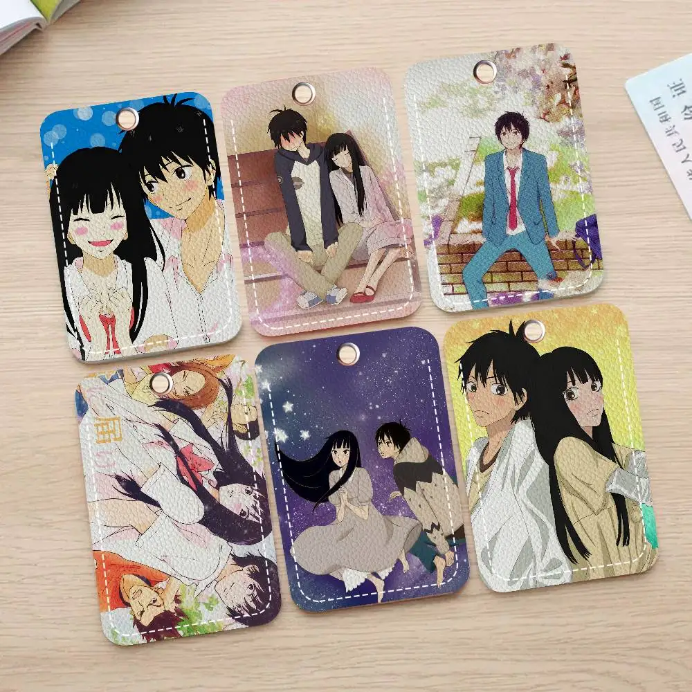 Kimi Ni Todoke Anime Style PU Access Card Holder With Keychain - Executive Protection For Bank Card,Subway, Bus Card Case