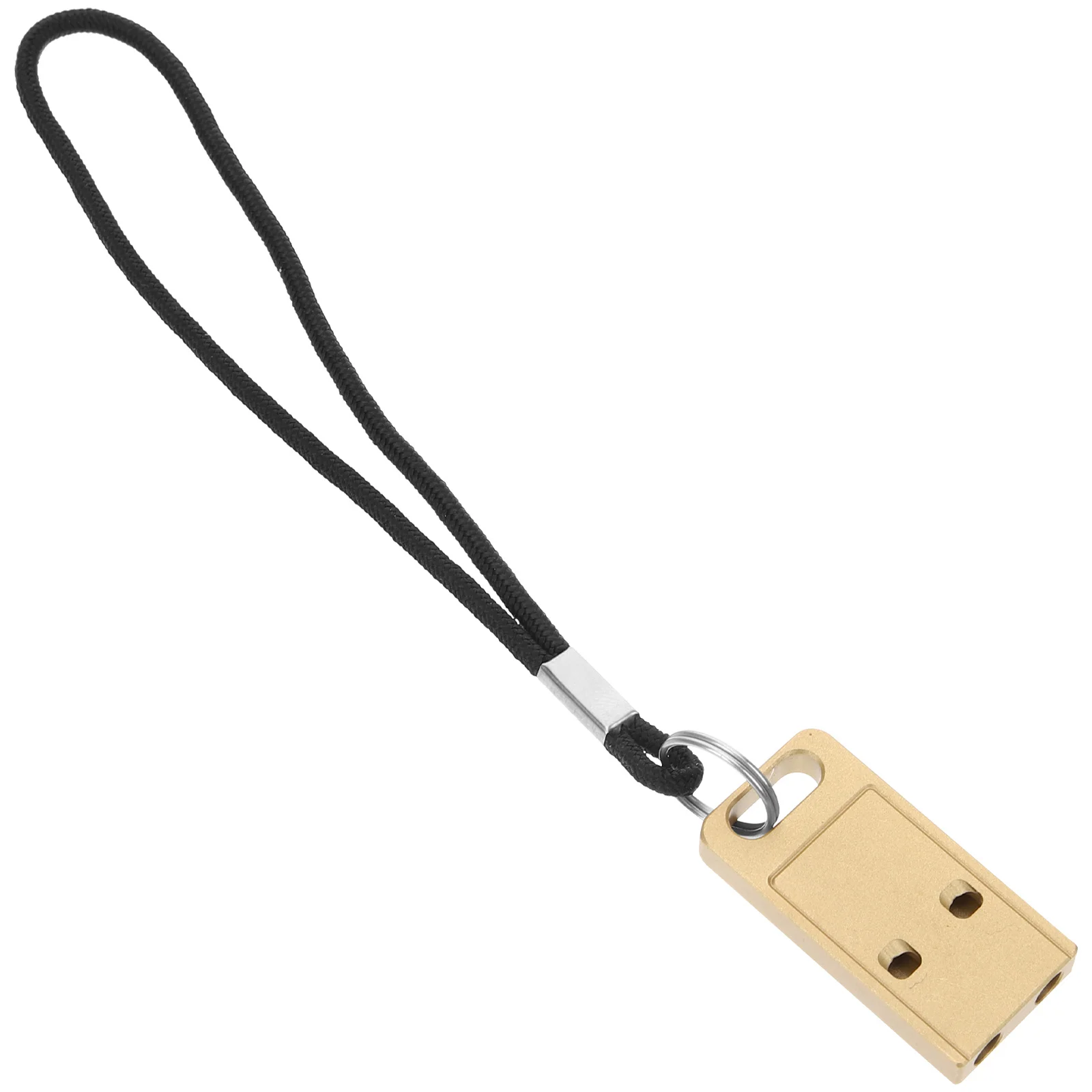 1pcs Emergency Survival Whistle Premium Loud Metal Outdoor Whistle For Hiking Camping Travel Sports Referee Safety Tool