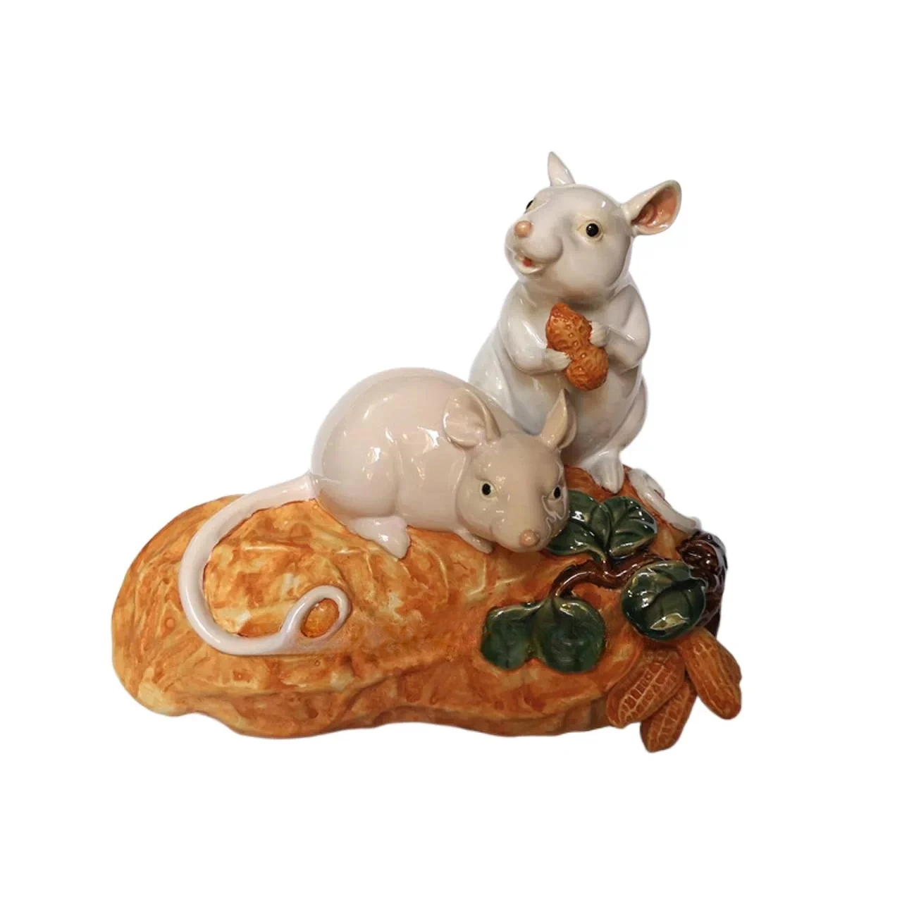 For Ceramic doll home decoration ornament peanut mice animals and plants are handy