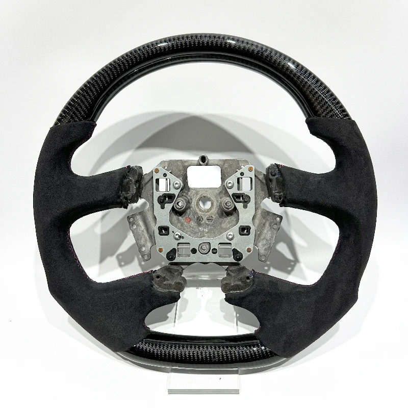 Leather and Black Carbon Fiber Steering Wheel for Falcon FG-FGX  XR8  Modification Upgrade Car Steering Wheel