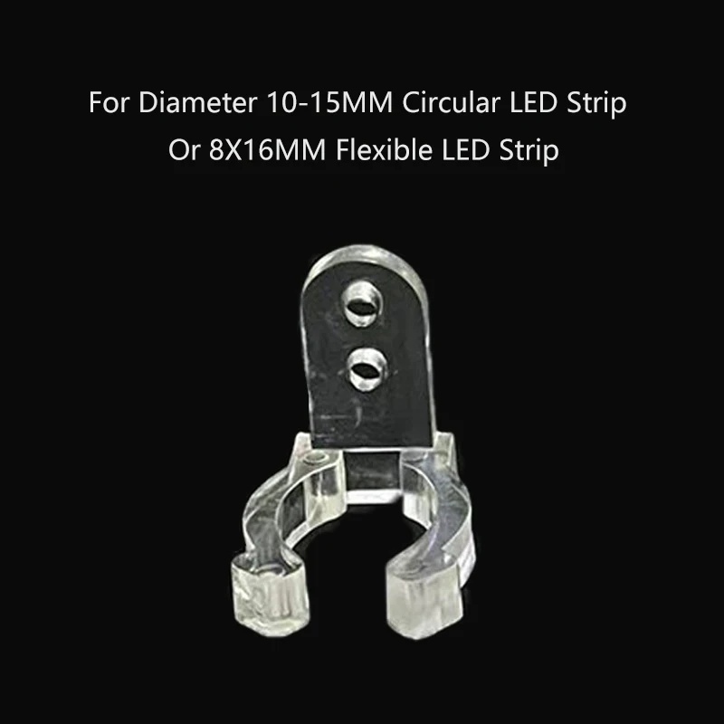 5MM-20MM LED Fix Clips Holder Connector for Fixing 5050 2835 Silicone Lamp Tube Plastic Fasteners Light Buckle Accessories