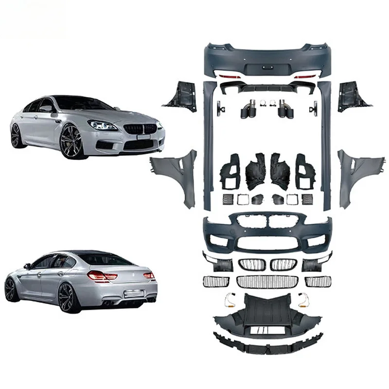 High Quality M6 Style Full Body Kit Front Rear Bumper Grille Fender Fit For 6 Series F06 F12 F13 2011-2018