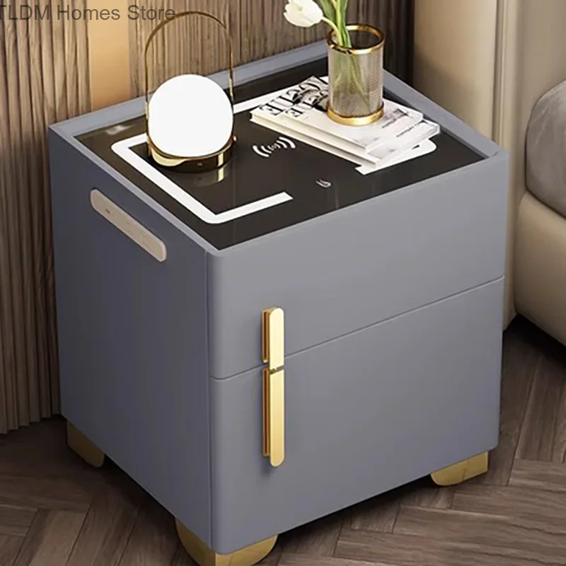 Storage Bedroom Nightstand Modern Minimalist Luxury European Nightstand Drawer Aesthetic Comodini Camera Da Letto Furniture