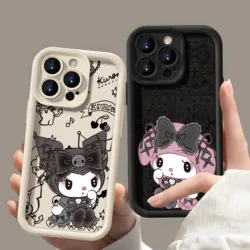 Kawaii my melody Kuromi Phone Case For Samsung Galaxy A16 A06 A35 A55 A25 A05s A15 A54 A34 A24 A14 A05 4G 5G Soft TPU Back Cover