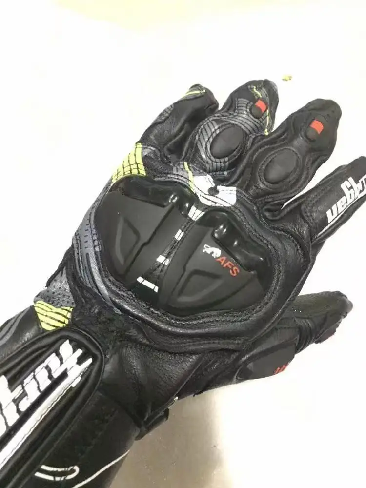 Motocross Riding Gloves Genuine Cowhide Leather Equipment Motorbike Protective Glove Motorcycle Racing Motorcyclist Accessories