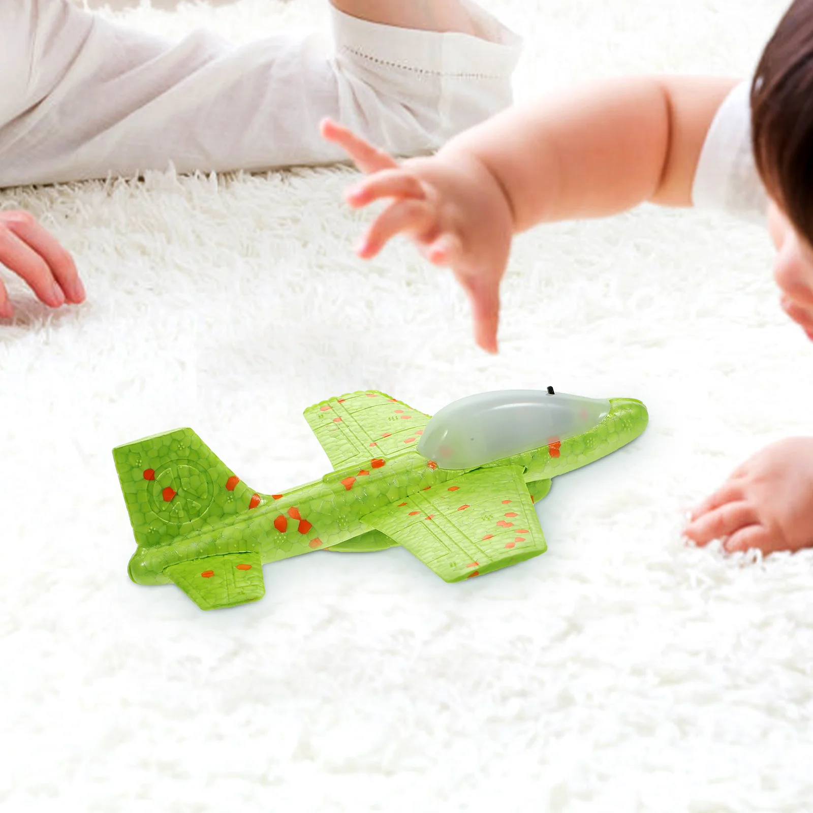 Model Hand Throwing Foam Plane Child Toys Childrens Kids Helicopter 17X17X4CM Aircraft