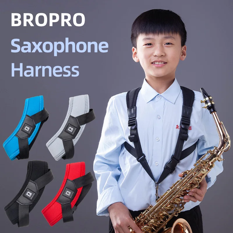 

Bropro Alto Tenor Saxophone Instrument Double Shoulder Strap Student Neck Strap Universal