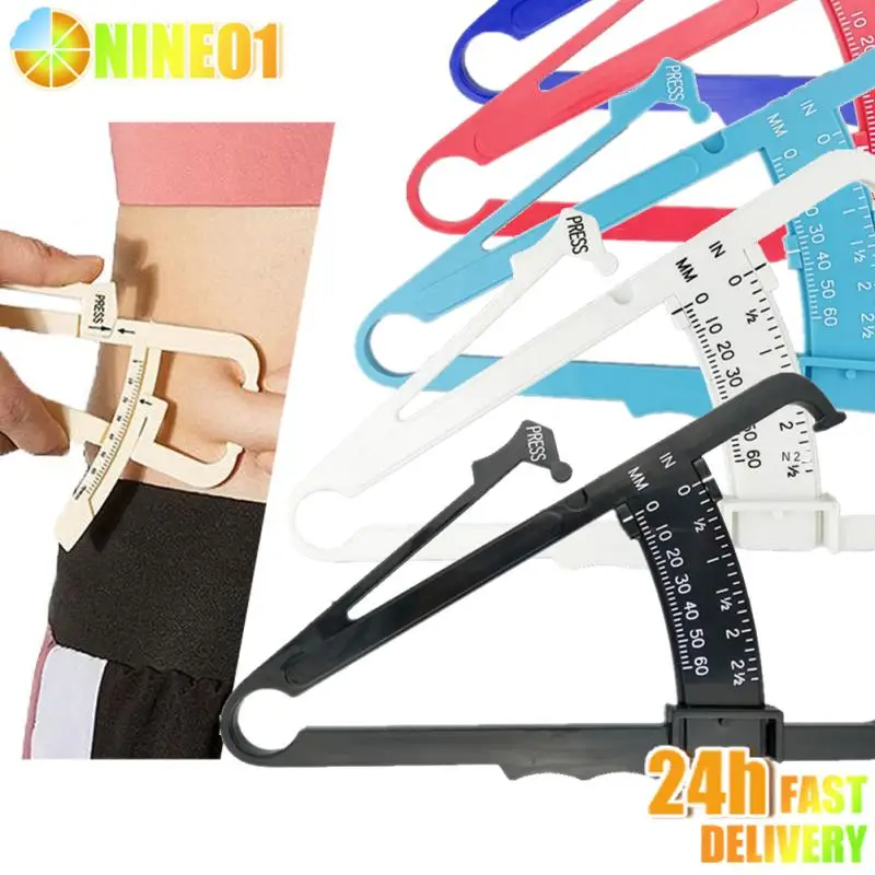 Body Fat Clamp With Slider Caliper Sebum Meter Skin Fold Caliper Personal Body Fat Loss Tester Calculator Caliper Fitness Clip