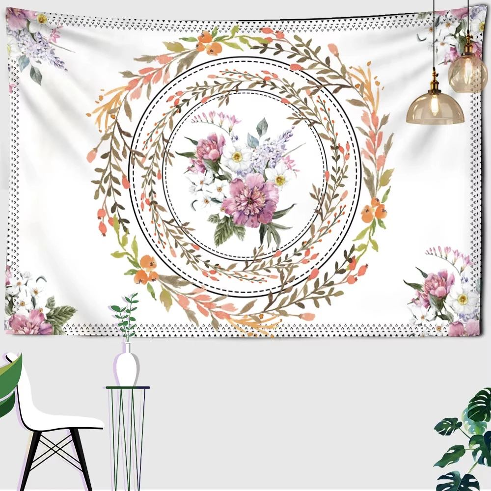 

VIKAMA Bohemian Wall Hanging Living Room, Bedroom, Yoga Studio, Tea House Decorative Tapestry Home Decor