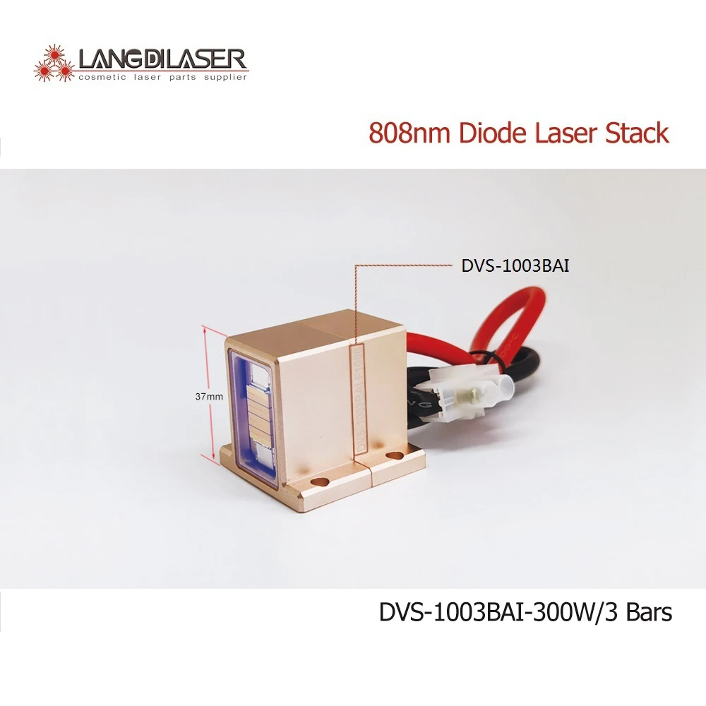 

DVS-1003BAI / Diode 808 Laser Stack - 300W / Each Bar 100W / Total : 3 Bars / Warranty More Than 10 Millions Shooting