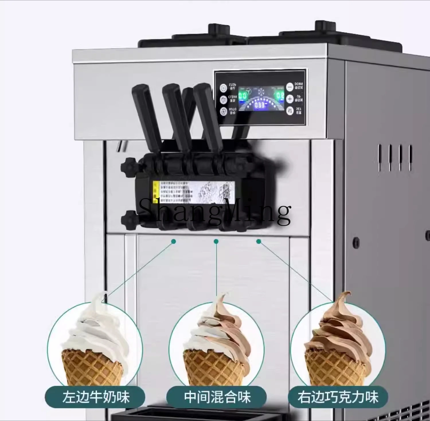 ZYY commerciale piccola macchina per gelato verticale da tavolo macchina automatica per gelato croccante a cono