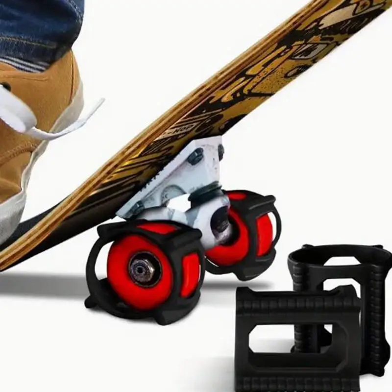 4 pçs acessórios de skate para rodas skate roda bloqueio clipe de treinamento perfeito para iniciantes segurança rápida simples novo