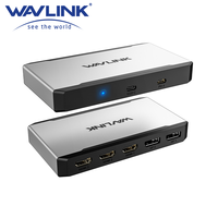 WAVLINK Universal Triple 4K@60Hz Display Dock USB-C/USB-A to HDMI/DisplayPort Adapter with 100W PD Thunderbolt 5/4/3 Intel/M1/M2