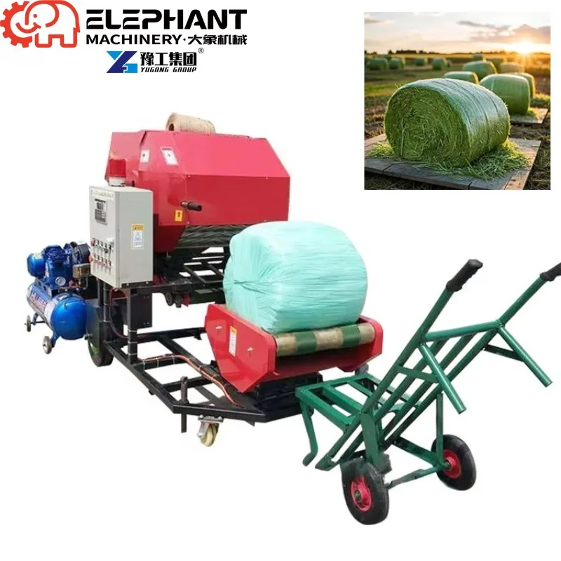 Hay And Straw Baler Compress Machine Walk Behind Tractor Hay Baler Round Baler Silage Machine
