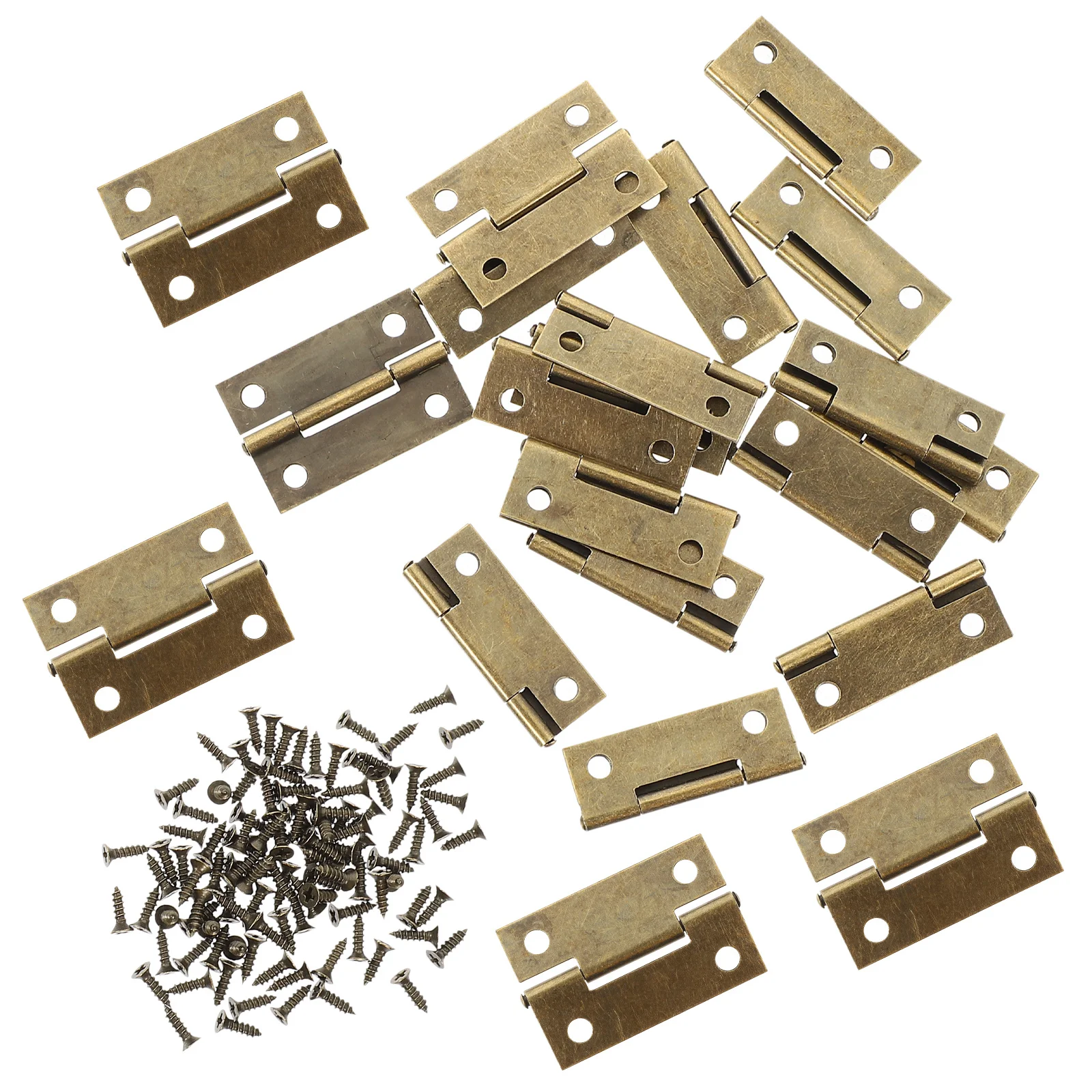 

1Set Mini Iron Hinges for Wooden Boxes Gold Color Variations Retro Style Durable Long Lasting Jewelry Case Decorative Connectors