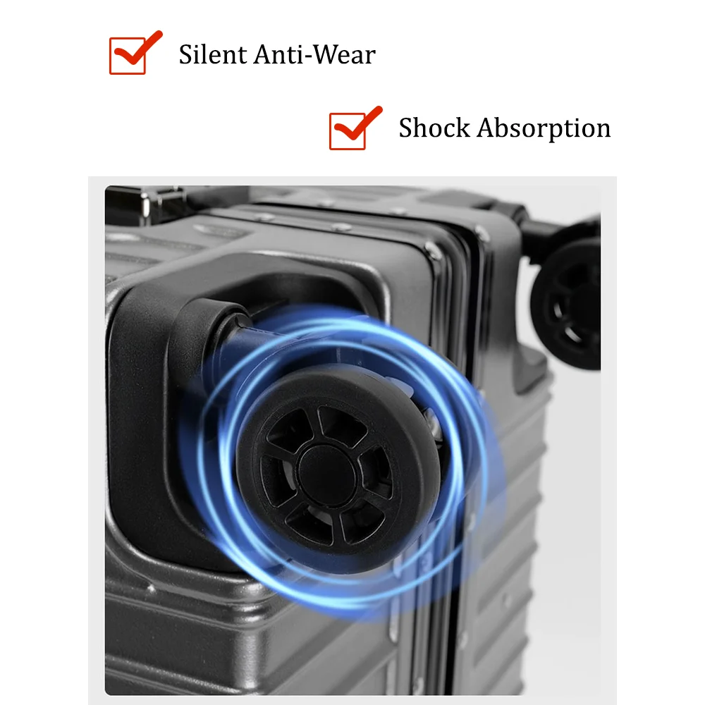 Trolley Case Bag Accessories Universal Wheel Sliding Caster Password Box Aluminum Box Repair Parts Anti-Wear Replacement Rollers