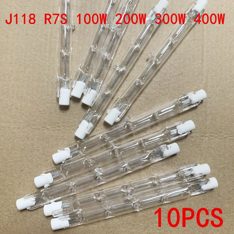 

1/2/5/10PCS R7S J118 100W 200W 300W 400W Halogen Lamp Double Ended Linear Light Bulb AC220-240V Household Halogen Bulbs