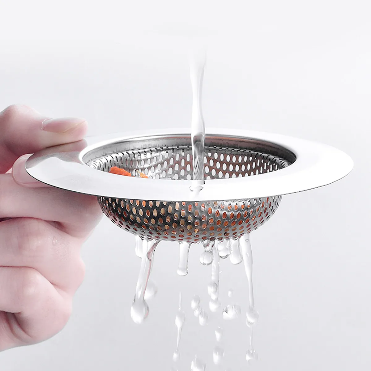 

Набор из 3-х сливных фильтров из нержавеющей стали: сетки-уловители для волос для ванной и кухни, предотвращающие засоры в канализации